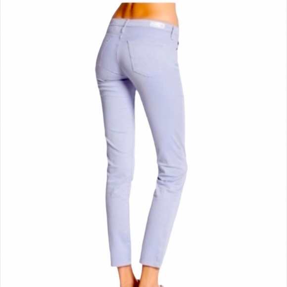 NWOT AG STILT CIGARETTE JEANS SOFT PIMA COTTON IN BEAUTIFUL COLOR LAVENDER 29 - Picture 2 of 11